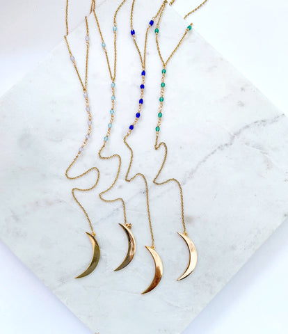 Embrace Your Magic Big Moon Rosary Necklace